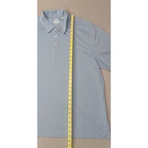 Cutter & Buck (2XL) Blue Dry Tec Short Sleeve 1/4Button Polo